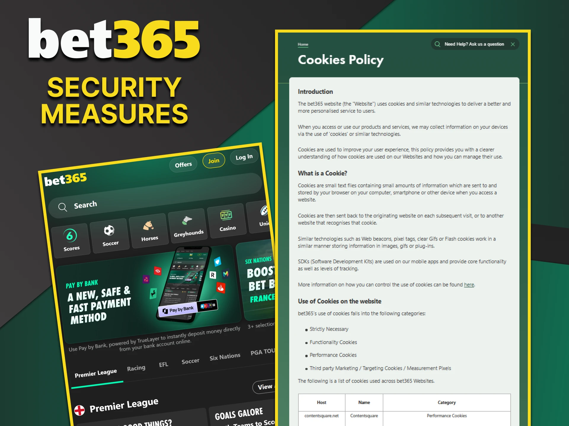 You don't have to worry about the security of the Bet365 app.