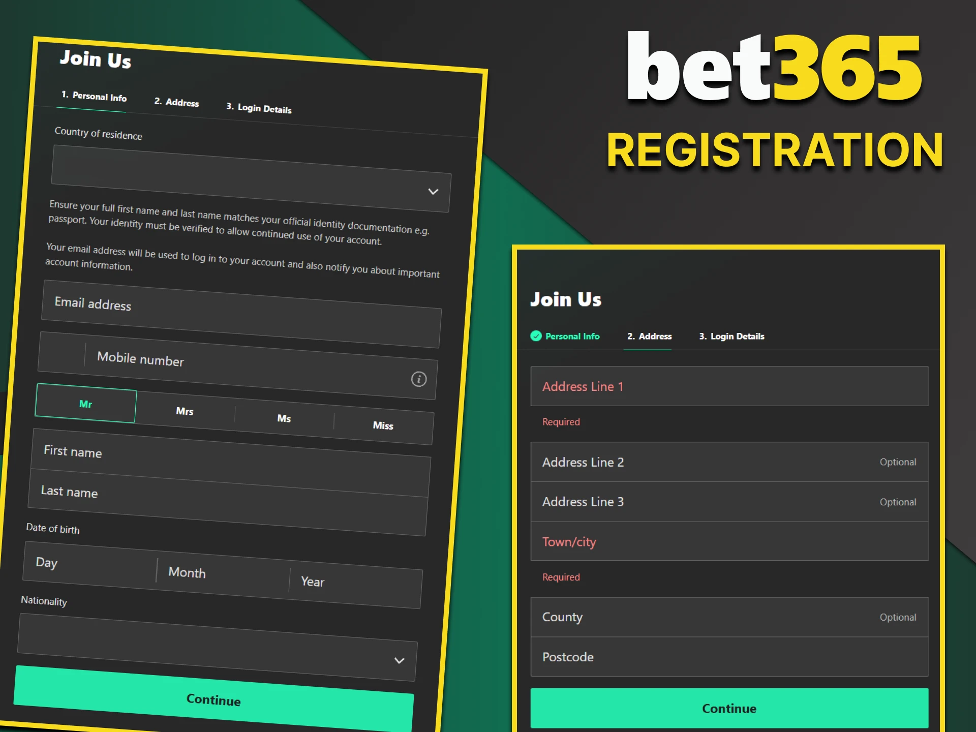 Register on Bet365 to receive bonuses.