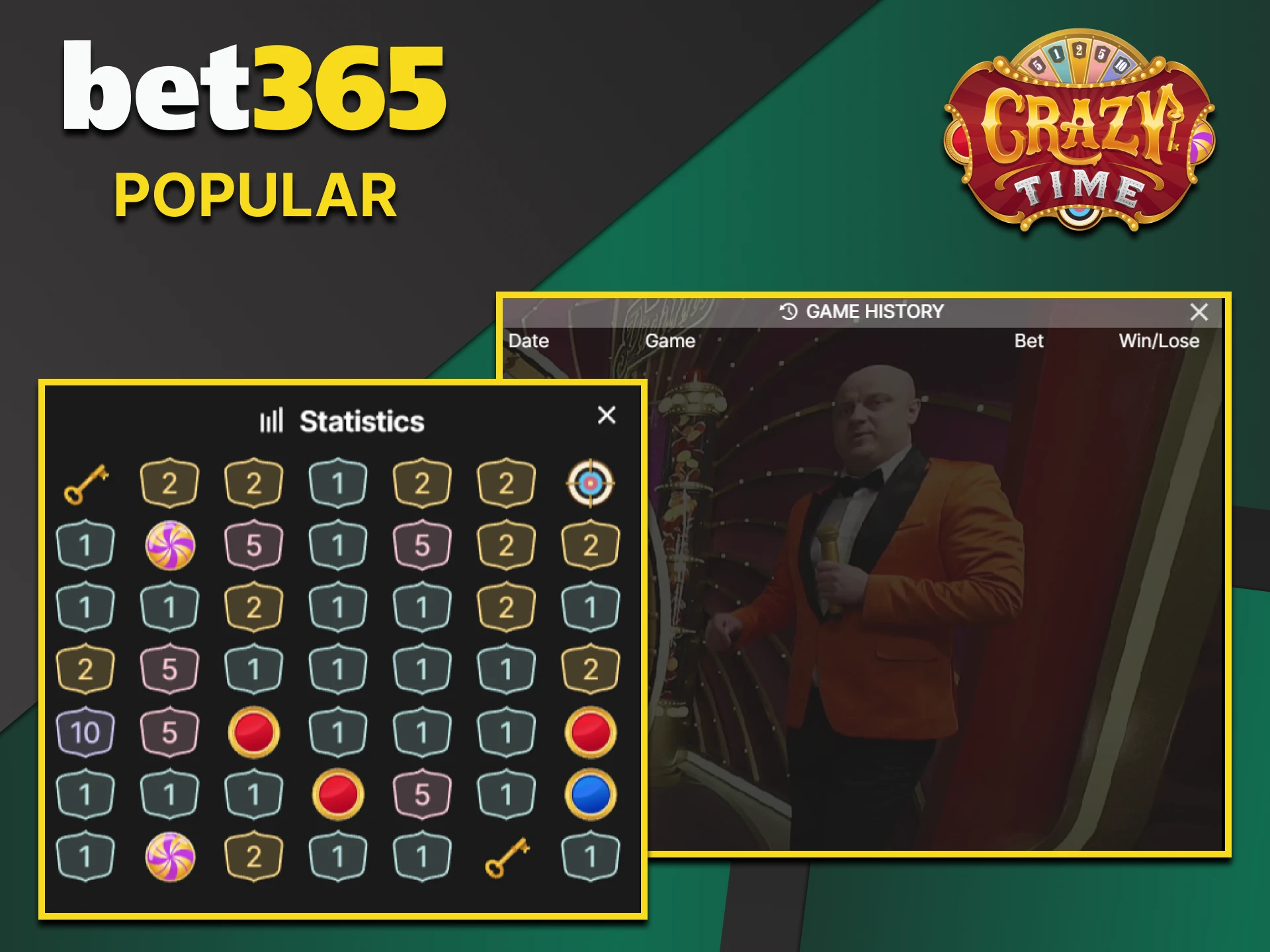 Crazy Time is a very dynamic and interesting game that you will find on Bet365.