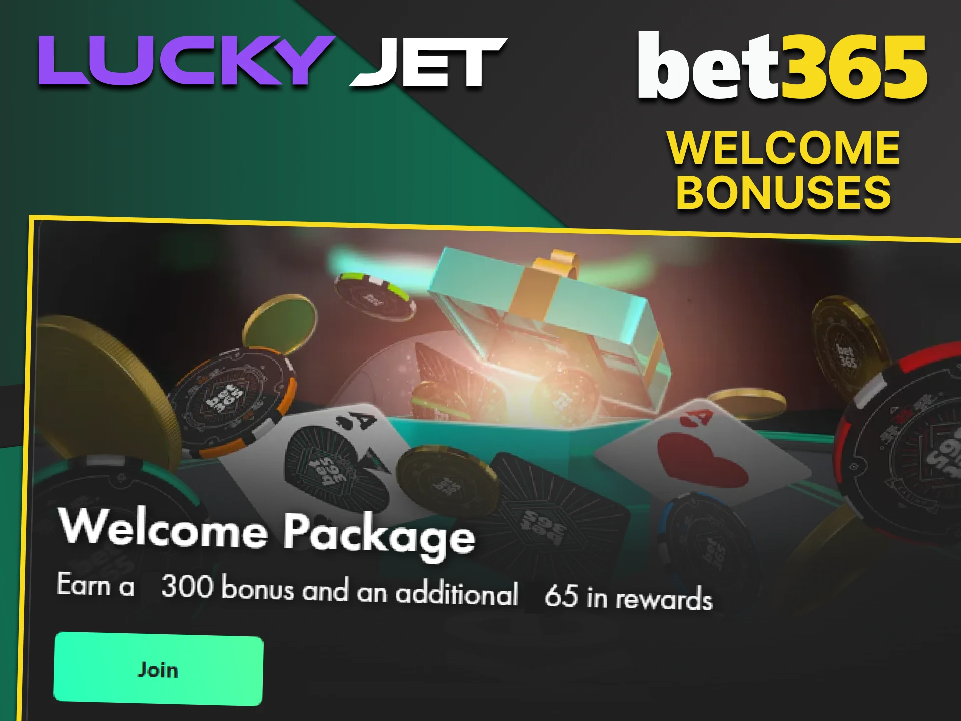 Bet365 is giving bonuses to Lucky Jet players.