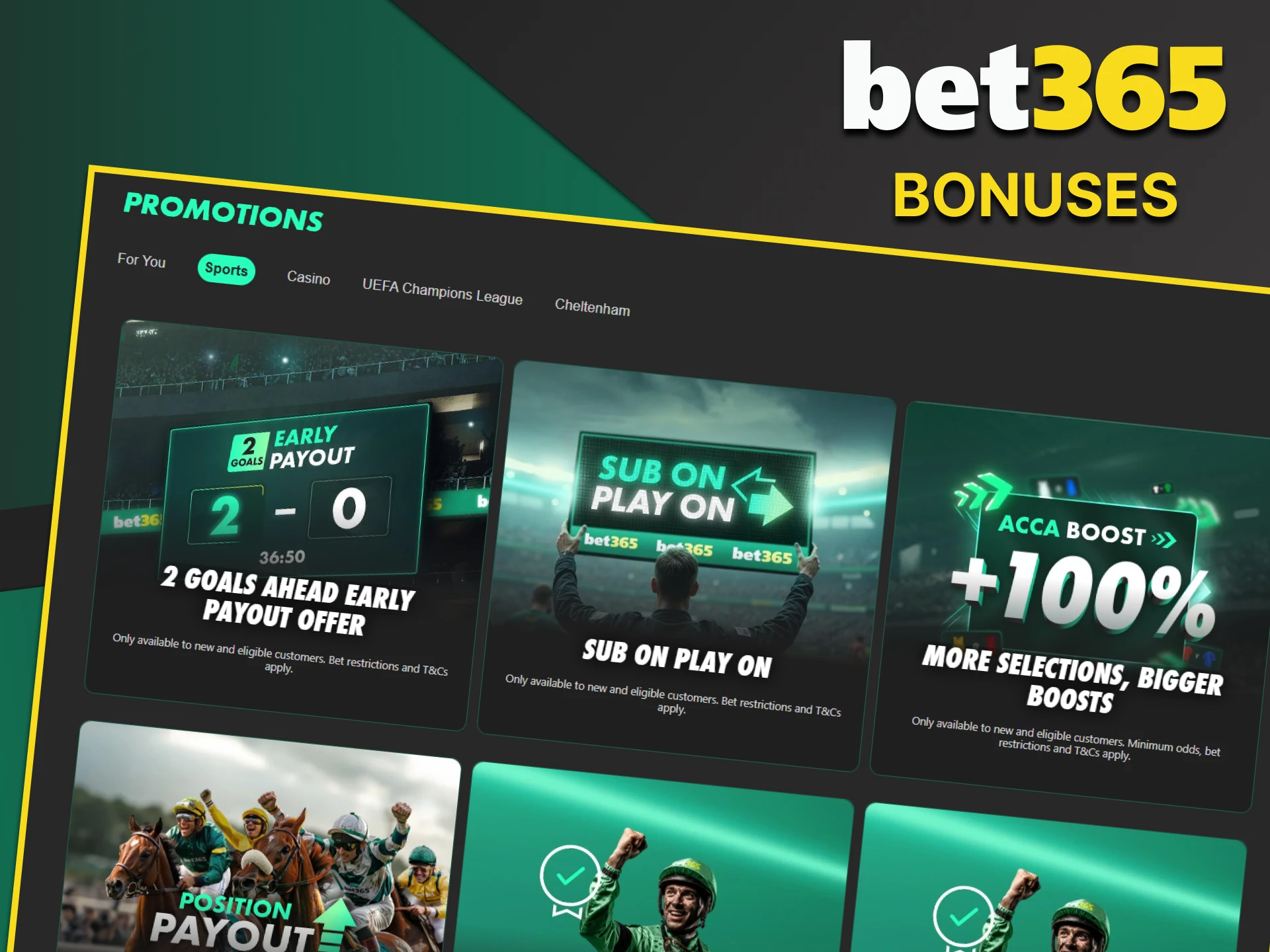 Bet365 has prepared bonuses for its users.